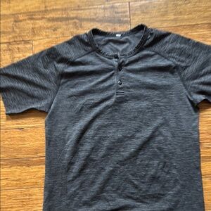 Lululemon  Men's Black Henley Shirt